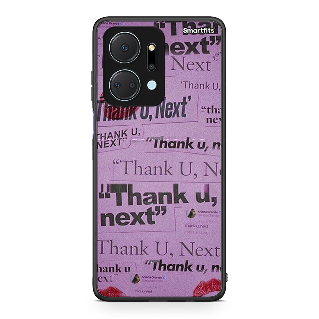 Honor X7a Thank You Next Θήκη Αγίου Βαλεντίνου από τη Smartfits με σχέδιο στο πίσω μέρος και μαύρο περίβλημα | Smartphone case with colorful back and black bezels by Smartfits