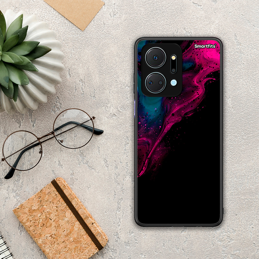 Watercolor Pink Black - Honor X7A case