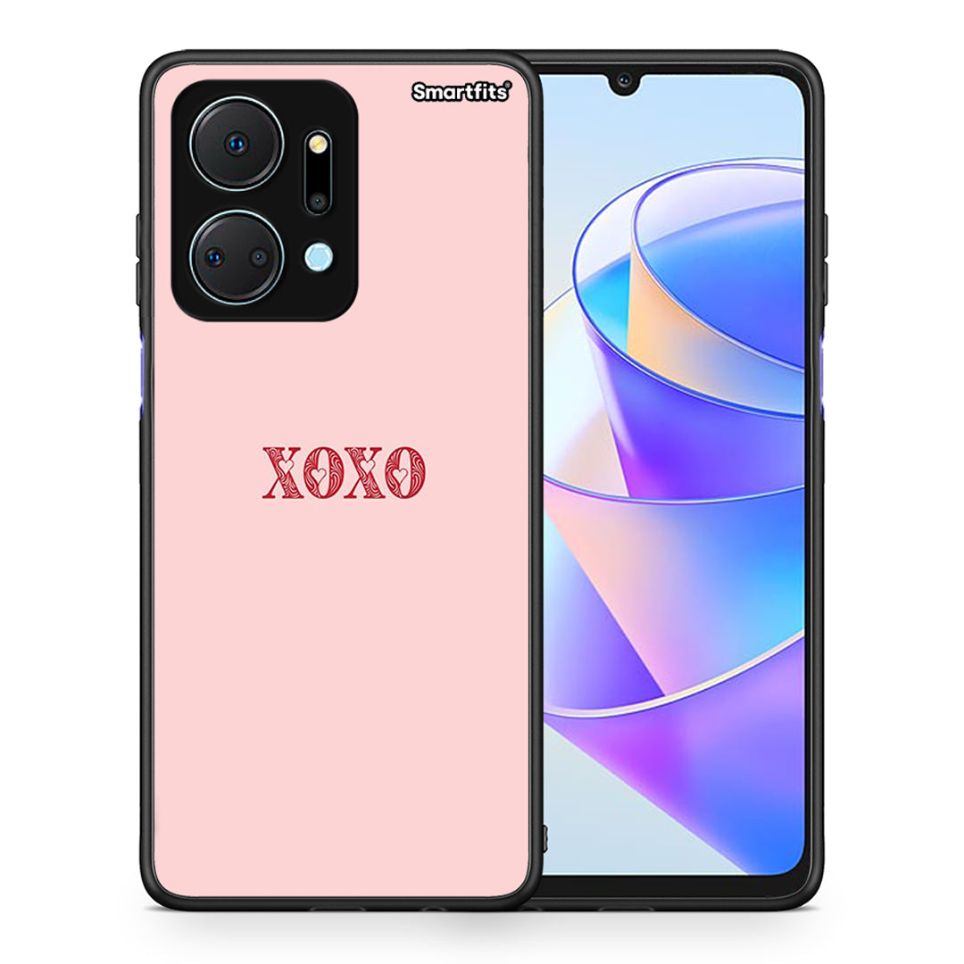 Θήκη Honor X7a XOXO Love από τη Smartfits με σχέδιο στο πίσω μέρος και μαύρο περίβλημα | Honor X7a XOXO Love case with colorful back and black bezels