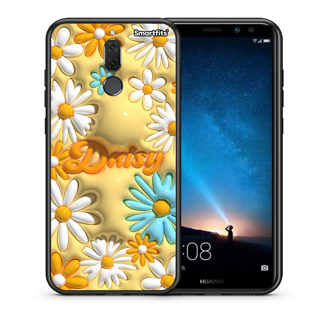 Θήκη Huawei Mate 10 Lite Bubble Daisies από τη Smartfits με σχέδιο στο πίσω μέρος και μαύρο περίβλημα | Huawei Mate 10 Lite Bubble Daisies case with colorful back and black bezels