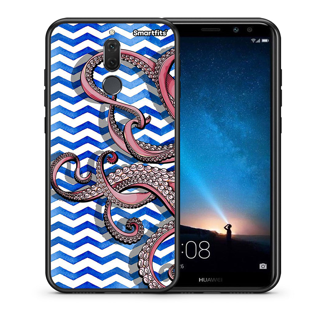 Θήκη Huawei Mate 10 Lite Chevron Devilfish από τη Smartfits με σχέδιο στο πίσω μέρος και μαύρο περίβλημα | Huawei Mate 10 Lite Chevron Devilfish case with colorful back and black bezels