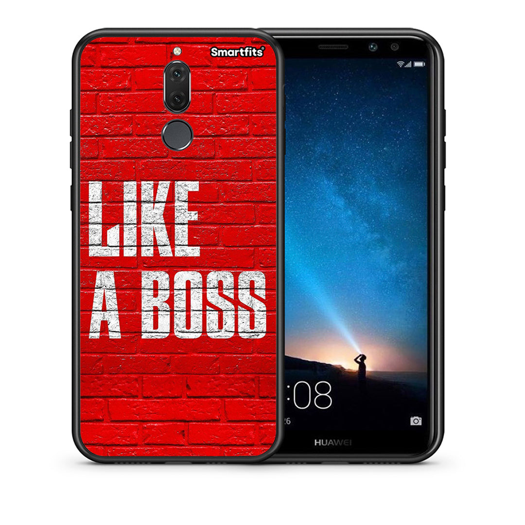 Θήκη Huawei Mate 10 Lite Like A Boss από τη Smartfits με σχέδιο στο πίσω μέρος και μαύρο περίβλημα | Huawei Mate 10 Lite Like A Boss case with colorful back and black bezels