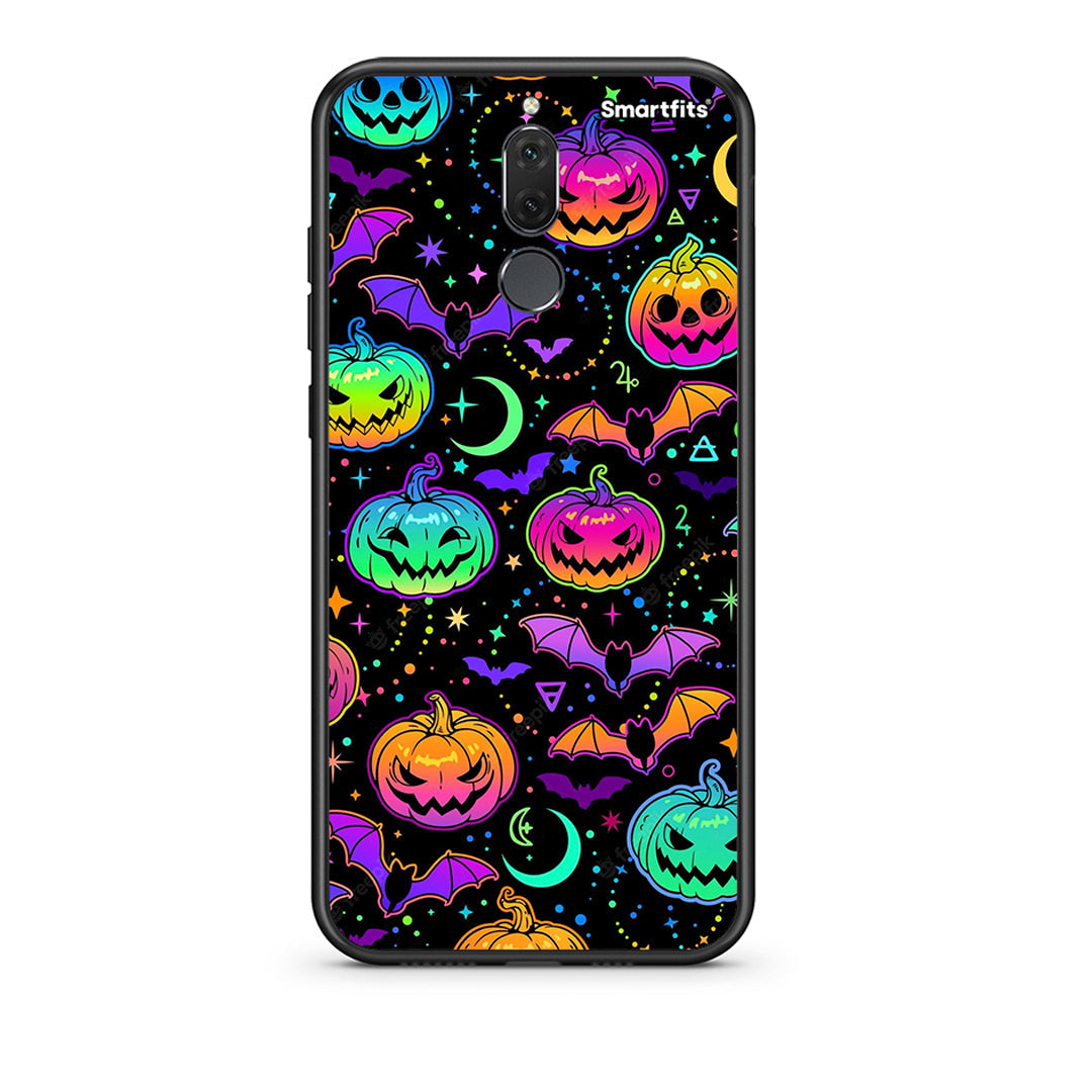 huawei mate 10 lite Neon Halloween θήκη από τη Smartfits με σχέδιο στο πίσω μέρος και μαύρο περίβλημα | Smartphone case with colorful back and black bezels by Smartfits