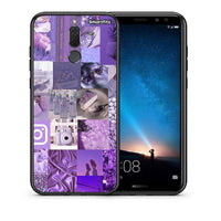 Thumbnail for Θήκη Huawei Mate 10 Lite Purple Aesthetic Collage από τη Smartfits με σχέδιο στο πίσω μέρος και μαύρο περίβλημα | Huawei Mate 10 Lite Purple Aesthetic Collage case with colorful back and black bezels