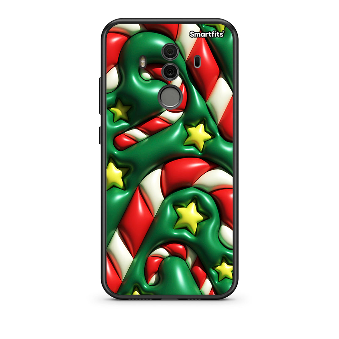 Huawei Mate 10 Pro Christmas Bubbles θήκη από τη Smartfits με σχέδιο στο πίσω μέρος και μαύρο περίβλημα | Smartphone case with colorful back and black bezels by Smartfits