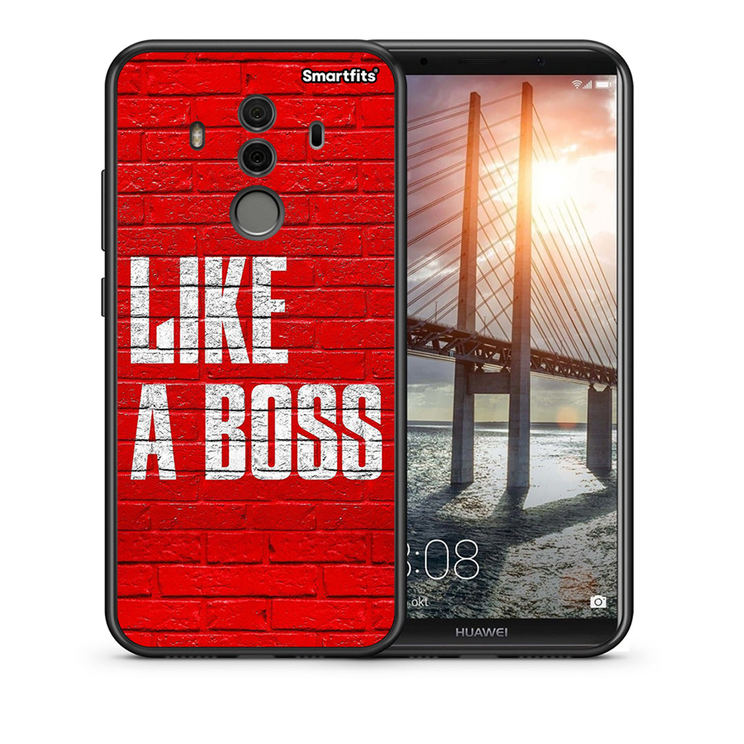 Θήκη Huawei Mate 10 Pro Like A Boss από τη Smartfits με σχέδιο στο πίσω μέρος και μαύρο περίβλημα | Huawei Mate 10 Pro Like A Boss case with colorful back and black bezels