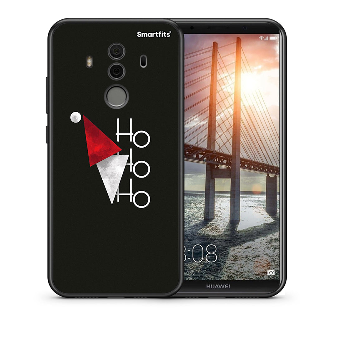 Θήκη Huawei Mate 10 Pro Minimal Christmas από τη Smartfits με σχέδιο στο πίσω μέρος και μαύρο περίβλημα | Huawei Mate 10 Pro Minimal Christmas case with colorful back and black bezels