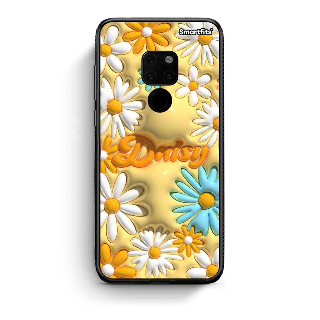 Huawei Mate 20 Bubble Daisies θήκη από τη Smartfits με σχέδιο στο πίσω μέρος και μαύρο περίβλημα | Smartphone case with colorful back and black bezels by Smartfits