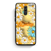 Thumbnail for Huawei Mate 20 Lite Bubble Daisies θήκη από τη Smartfits με σχέδιο στο πίσω μέρος και μαύρο περίβλημα | Smartphone case with colorful back and black bezels by Smartfits