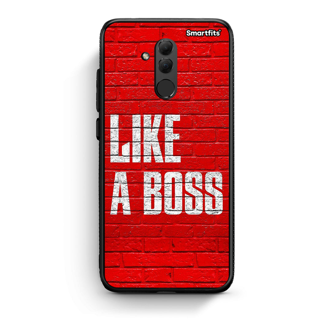 Huawei Mate 20 Lite Like A Boss θήκη από τη Smartfits με σχέδιο στο πίσω μέρος και μαύρο περίβλημα | Smartphone case with colorful back and black bezels by Smartfits