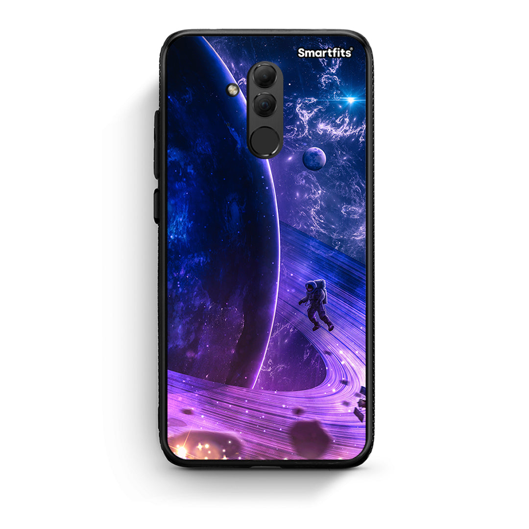 Huawei Mate 20 Lite Lost Astronaut θήκη από τη Smartfits με σχέδιο στο πίσω μέρος και μαύρο περίβλημα | Smartphone case with colorful back and black bezels by Smartfits