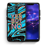 Thumbnail for Θήκη Huawei Mate 20 Lite Yes But No από τη Smartfits με σχέδιο στο πίσω μέρος και μαύρο περίβλημα | Huawei Mate 20 Lite Yes But No case with colorful back and black bezels