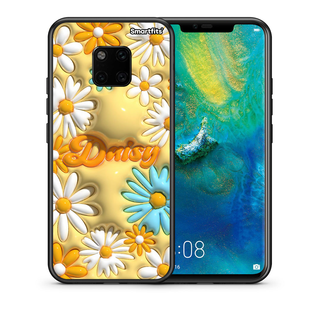 Θήκη Huawei Mate 20 Pro Bubble Daisies από τη Smartfits με σχέδιο στο πίσω μέρος και μαύρο περίβλημα | Huawei Mate 20 Pro Bubble Daisies case with colorful back and black bezels