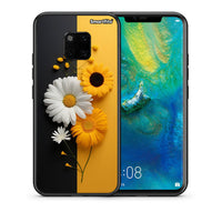 Thumbnail for Θήκη Huawei Mate 20 Pro Yellow Daisies από τη Smartfits με σχέδιο στο πίσω μέρος και μαύρο περίβλημα | Huawei Mate 20 Pro Yellow Daisies case with colorful back and black bezels