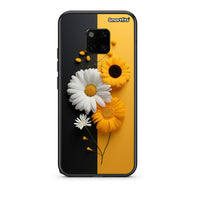 Thumbnail for Huawei Mate 20 Pro Yellow Daisies θήκη από τη Smartfits με σχέδιο στο πίσω μέρος και μαύρο περίβλημα | Smartphone case with colorful back and black bezels by Smartfits