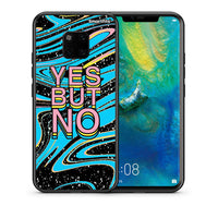 Thumbnail for Θήκη Huawei Mate 20 Pro Yes But No από τη Smartfits με σχέδιο στο πίσω μέρος και μαύρο περίβλημα | Huawei Mate 20 Pro Yes But No case with colorful back and black bezels