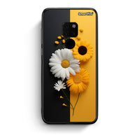 Thumbnail for Huawei Mate 20 Yellow Daisies θήκη από τη Smartfits με σχέδιο στο πίσω μέρος και μαύρο περίβλημα | Smartphone case with colorful back and black bezels by Smartfits