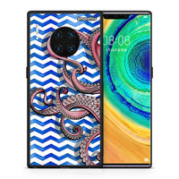 Thumbnail for Θήκη Huawei Mate 30 Pro Chevron Devilfish από τη Smartfits με σχέδιο στο πίσω μέρος και μαύρο περίβλημα | Huawei Mate 30 Pro Chevron Devilfish case with colorful back and black bezels