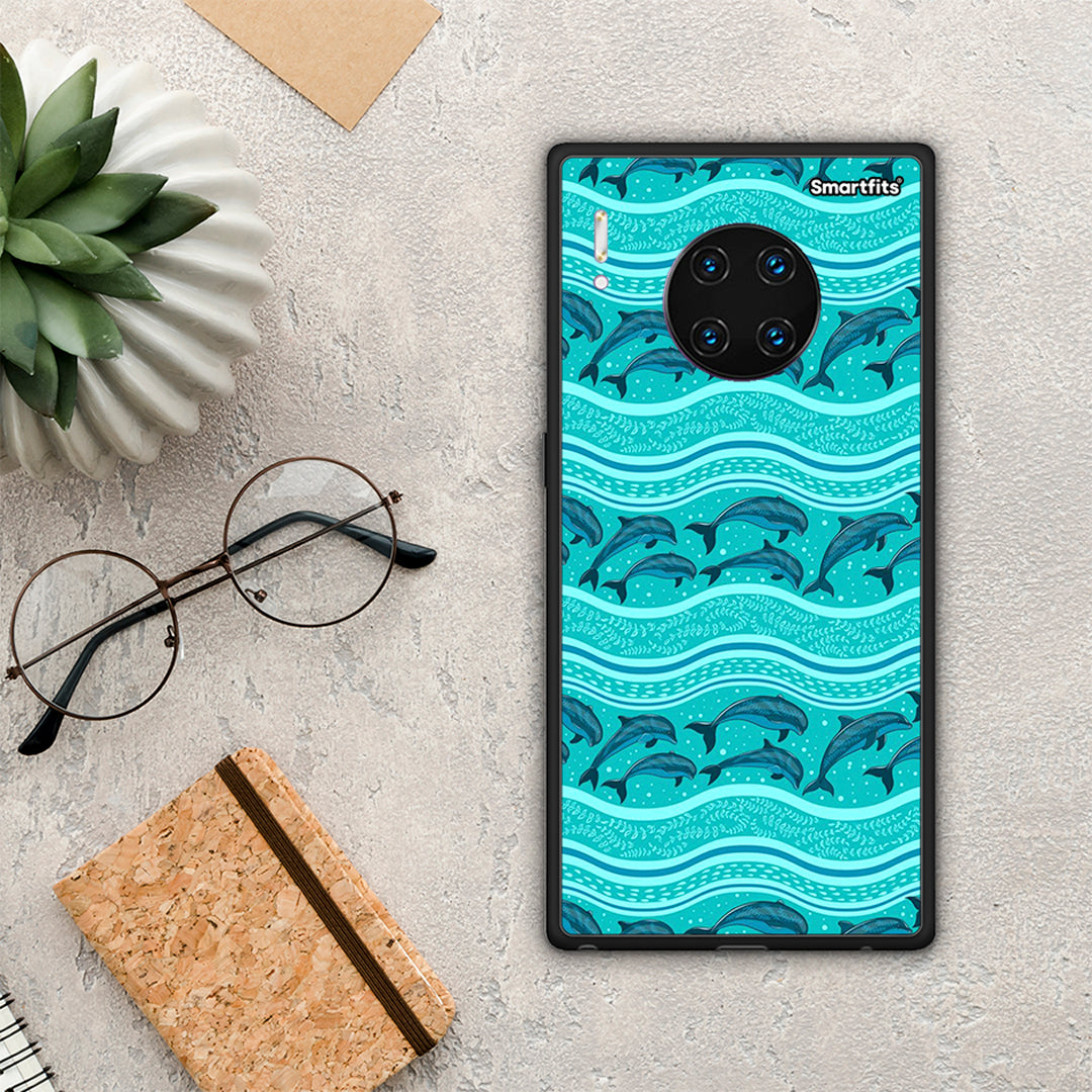 Swimming Dolphins - Huawei Mate 30 Pro case