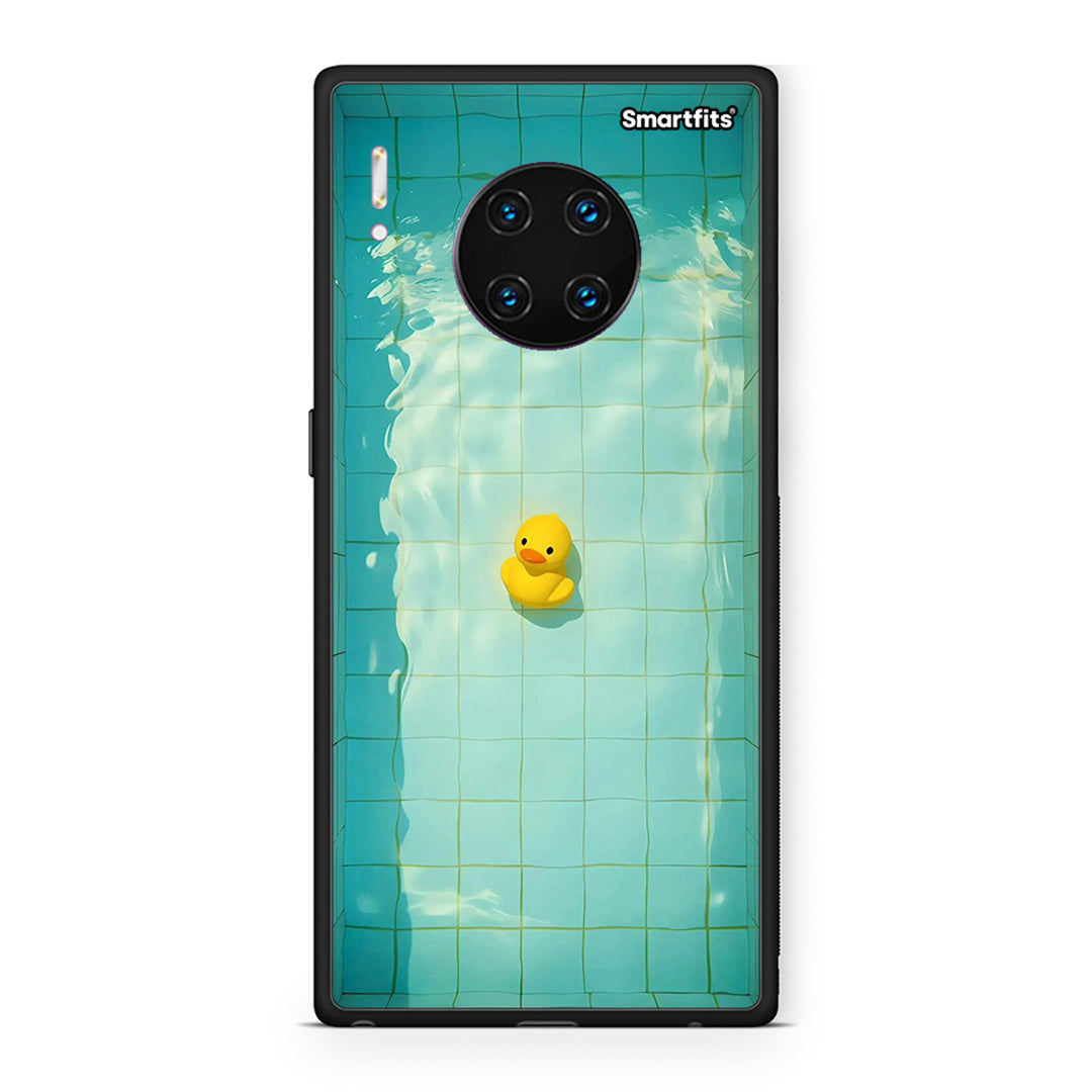 Huawei Mate 30 Pro Yellow Duck θήκη από τη Smartfits με σχέδιο στο πίσω μέρος και μαύρο περίβλημα | Smartphone case with colorful back and black bezels by Smartfits