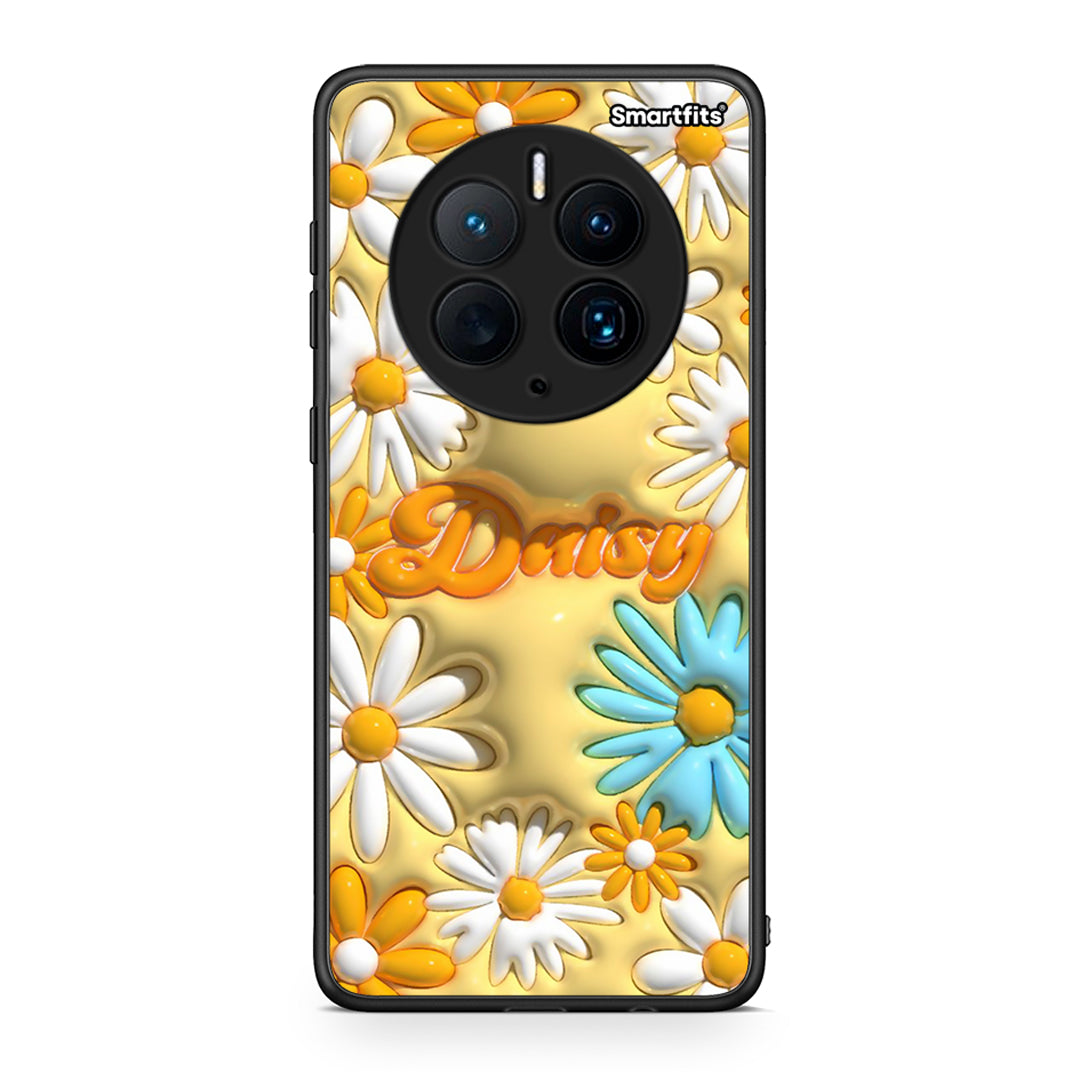 Θήκη Huawei Mate 50 Pro Bubble Daisies από τη Smartfits με σχέδιο στο πίσω μέρος και μαύρο περίβλημα | Huawei Mate 50 Pro Bubble Daisies Case with Colorful Back and Black Bezels