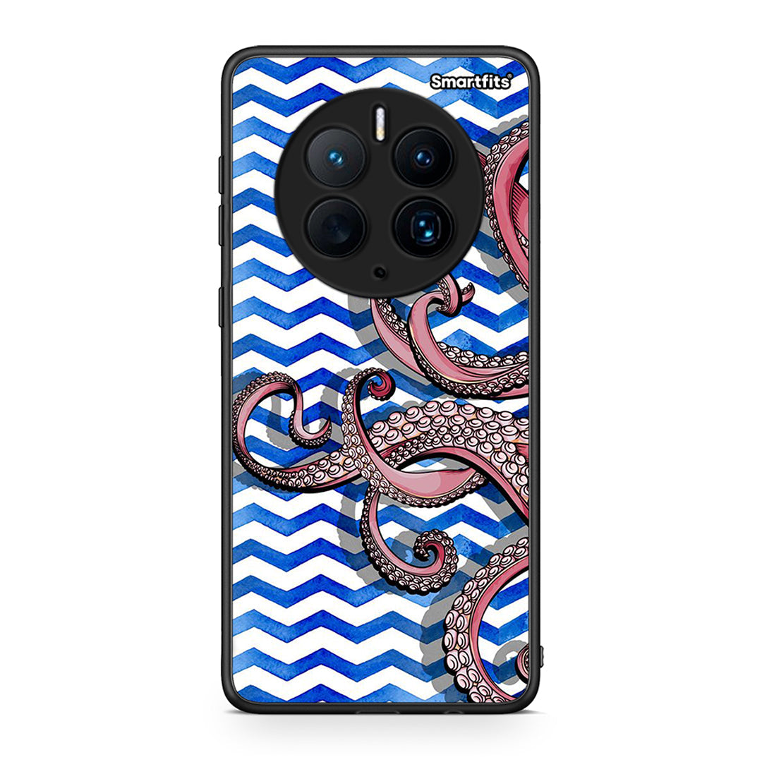 Θήκη Huawei Mate 50 Pro Chevron Devilfish από τη Smartfits με σχέδιο στο πίσω μέρος και μαύρο περίβλημα | Huawei Mate 50 Pro Chevron Devilfish Case with Colorful Back and Black Bezels