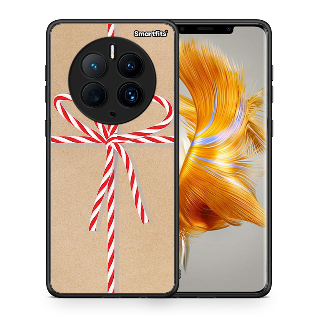 Θήκη Huawei Mate 50 Pro Christmas Gift από τη Smartfits με σχέδιο στο πίσω μέρος και μαύρο περίβλημα | Huawei Mate 50 Pro Christmas Gift Case with Colorful Back and Black Bezels