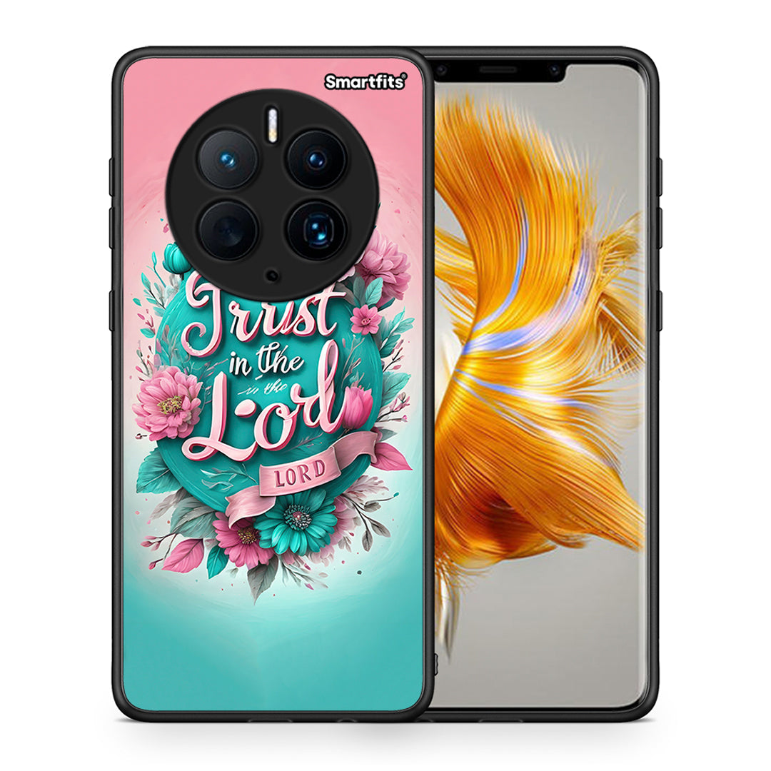 Θήκη Huawei Mate 50 Pro Lord Trust από τη Smartfits με σχέδιο στο πίσω μέρος και μαύρο περίβλημα | Huawei Mate 50 Pro Lord Trust Case with Colorful Back and Black Bezels