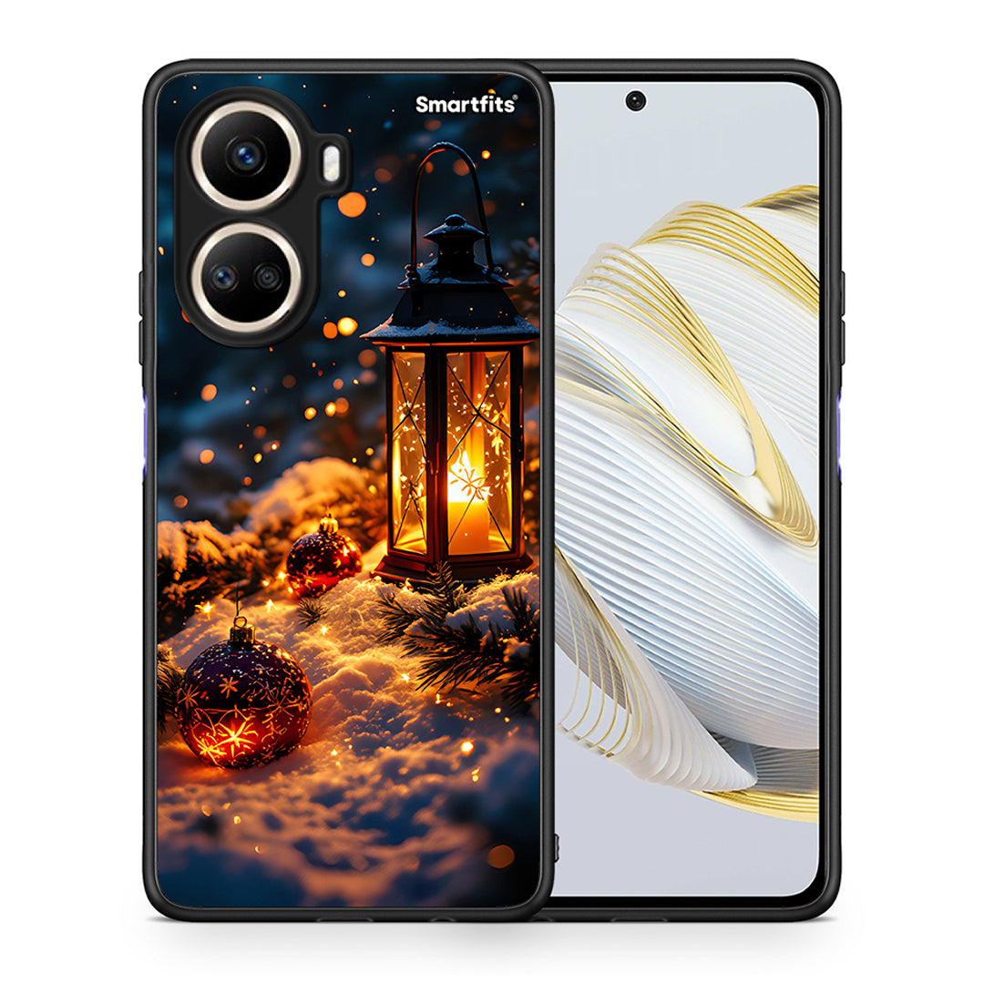 Θήκη Huawei Nova 10 SE Christmas Ornaments από τη Smartfits με σχέδιο στο πίσω μέρος και μαύρο περίβλημα | Huawei Nova 10 SE Christmas Ornaments Case with Colorful Back and Black Bezels