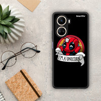 Thumbnail for Θήκη Huawei Nova 10 SE Unicorn Deadpool από τη Smartfits με σχέδιο στο πίσω μέρος και μαύρο περίβλημα | Huawei Nova 10 SE Unicorn Deadpool Case with Colorful Back and Black Bezels