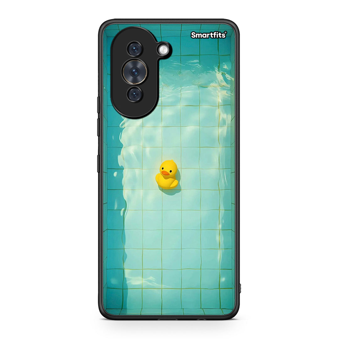 Huawei Nova 10 Yellow Duck θήκη από τη Smartfits με σχέδιο στο πίσω μέρος και μαύρο περίβλημα | Smartphone case with colorful back and black bezels by Smartfits