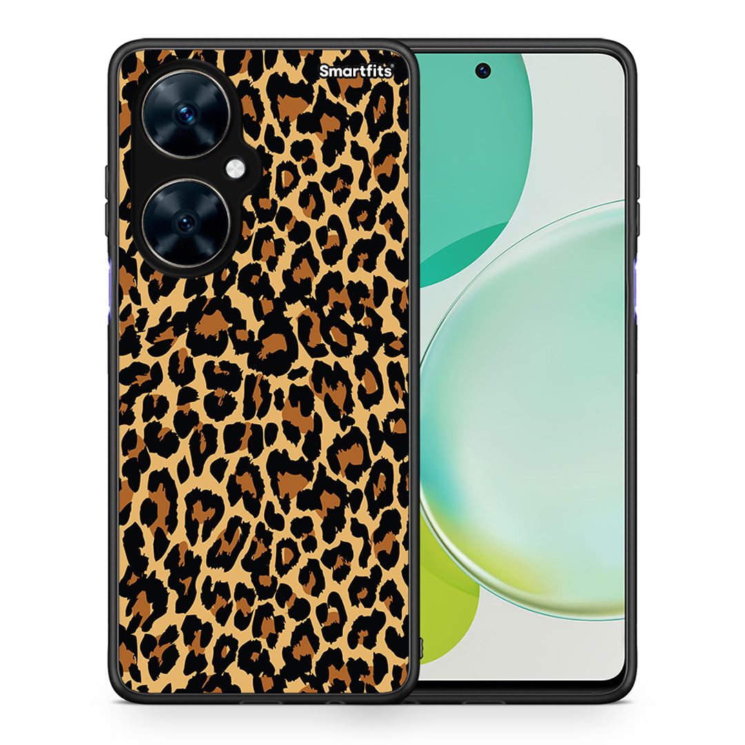 Θήκη Huawei Nova 11i Leopard Animal από τη Smartfits με σχέδιο στο πίσω μέρος και μαύρο περίβλημα | Huawei Nova 11i Leopard Animal case with colorful back and black bezels