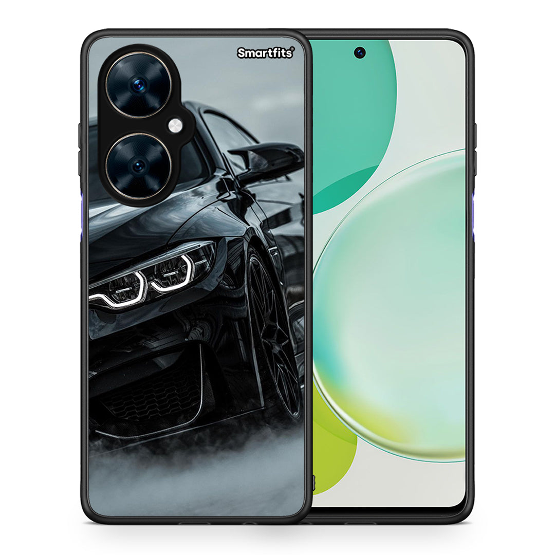 Θήκη Huawei Nova 11i Black BMW από τη Smartfits με σχέδιο στο πίσω μέρος και μαύρο περίβλημα | Huawei Nova 11i Black BMW case with colorful back and black bezels