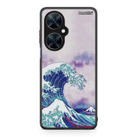 Thumbnail for Huawei Nova 11i Blue Waves θήκη από τη Smartfits με σχέδιο στο πίσω μέρος και μαύρο περίβλημα | Smartphone case with colorful back and black bezels by Smartfits