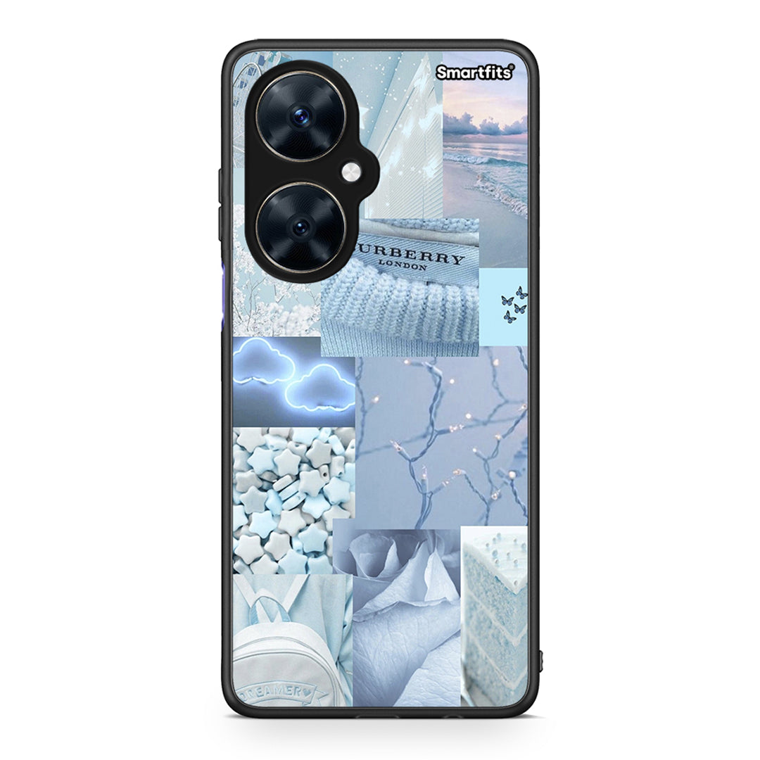 Huawei Nova 11i Ciel Aesthetic Collage θήκη από τη Smartfits με σχέδιο στο πίσω μέρος και μαύρο περίβλημα | Smartphone case with colorful back and black bezels by Smartfits