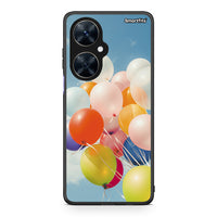 Thumbnail for Huawei Nova 11i Colorful Balloons θήκη από τη Smartfits με σχέδιο στο πίσω μέρος και μαύρο περίβλημα | Smartphone case with colorful back and black bezels by Smartfits
