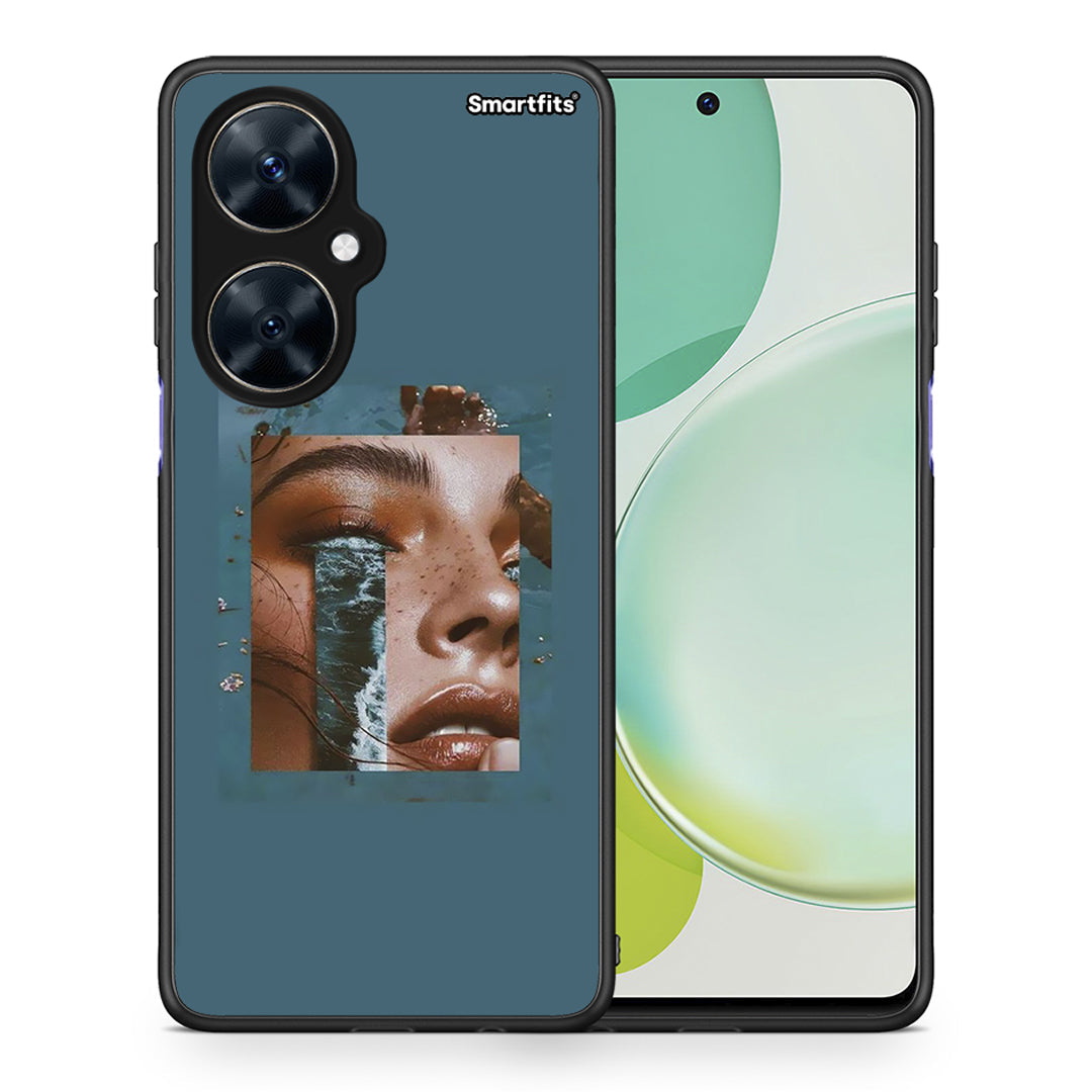 Θήκη Huawei Nova 11i Cry An Ocean από τη Smartfits με σχέδιο στο πίσω μέρος και μαύρο περίβλημα | Huawei Nova 11i Cry An Ocean case with colorful back and black bezels