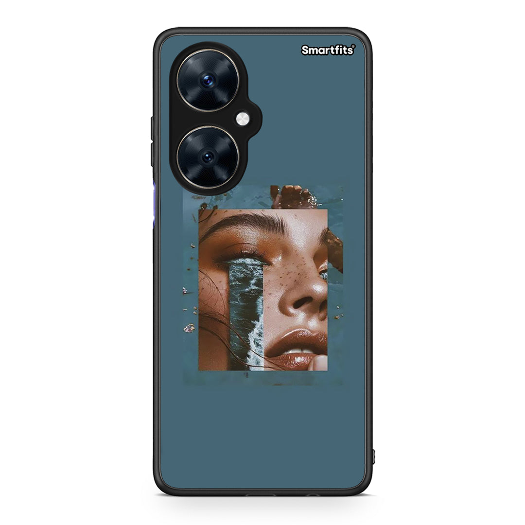 Huawei Nova 11i Cry An Ocean θήκη από τη Smartfits με σχέδιο στο πίσω μέρος και μαύρο περίβλημα | Smartphone case with colorful back and black bezels by Smartfits