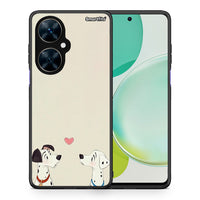 Thumbnail for Θήκη Huawei Nova 11i Dalmatians Love από τη Smartfits με σχέδιο στο πίσω μέρος και μαύρο περίβλημα | Huawei Nova 11i Dalmatians Love case with colorful back and black bezels