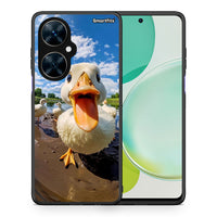 Thumbnail for Θήκη Huawei Nova 11i Duck Face από τη Smartfits με σχέδιο στο πίσω μέρος και μαύρο περίβλημα | Huawei Nova 11i Duck Face case with colorful back and black bezels