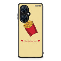 Thumbnail for Huawei Nova 11i Fries Before Guys Θήκη Αγίου Βαλεντίνου από τη Smartfits με σχέδιο στο πίσω μέρος και μαύρο περίβλημα | Smartphone case with colorful back and black bezels by Smartfits
