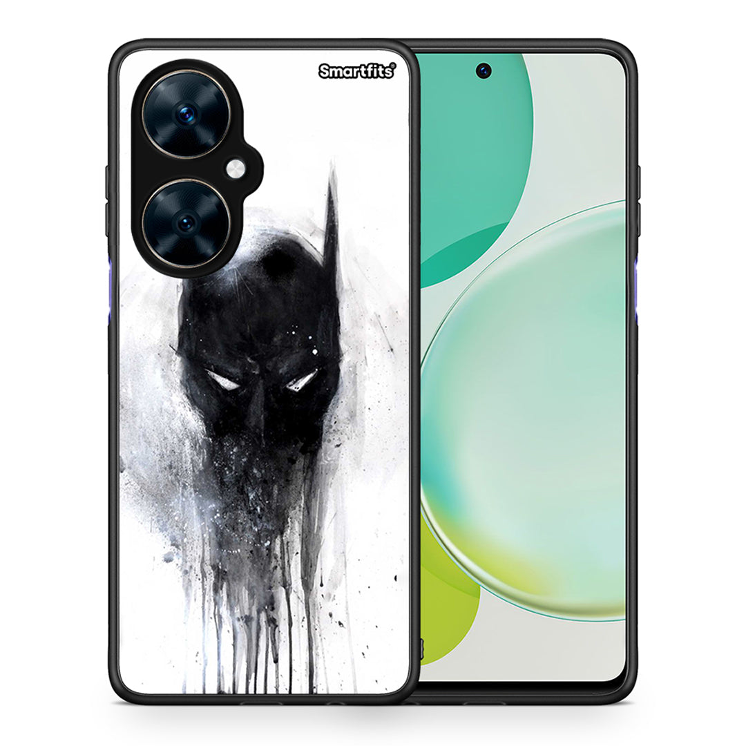 Θήκη Huawei Nova 11i Paint Bat Hero από τη Smartfits με σχέδιο στο πίσω μέρος και μαύρο περίβλημα | Huawei Nova 11i Paint Bat Hero case with colorful back and black bezels