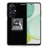 Thumbnail for Θήκη Huawei Nova 11i Meme Cat από τη Smartfits με σχέδιο στο πίσω μέρος και μαύρο περίβλημα | Huawei Nova 11i Meme Cat case with colorful back and black bezels