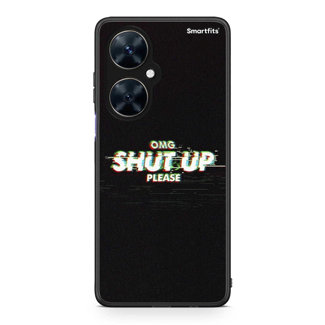 Huawei Nova 11i OMG ShutUp θήκη από τη Smartfits με σχέδιο στο πίσω μέρος και μαύρο περίβλημα | Smartphone case with colorful back and black bezels by Smartfits