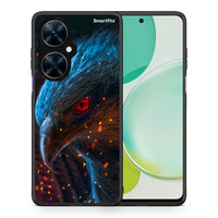 Thumbnail for Θήκη Huawei Nova 11i Eagle PopArt από τη Smartfits με σχέδιο στο πίσω μέρος και μαύρο περίβλημα | Huawei Nova 11i Eagle PopArt case with colorful back and black bezels