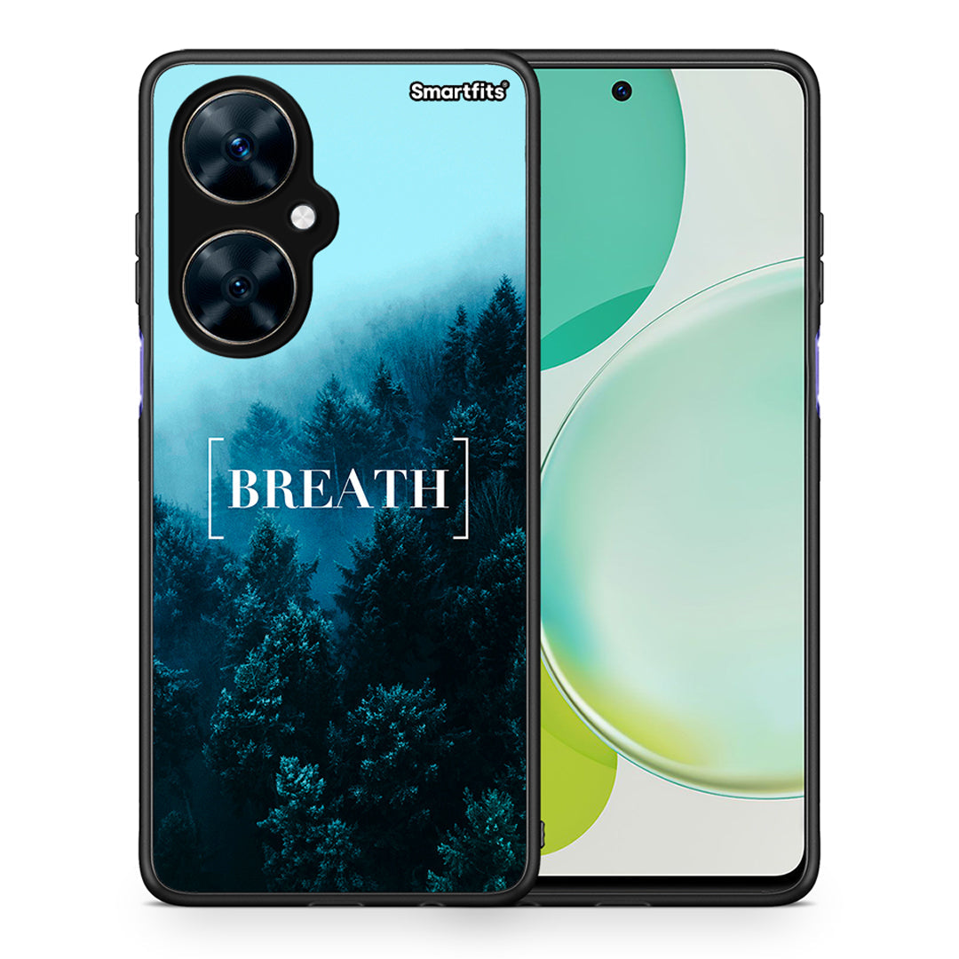 Θήκη Huawei Nova 11i Breath Quote από τη Smartfits με σχέδιο στο πίσω μέρος και μαύρο περίβλημα | Huawei Nova 11i Breath Quote case with colorful back and black bezels