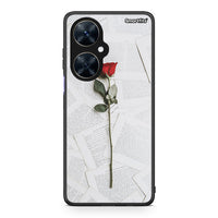 Thumbnail for Huawei Nova 11i Red Rose θήκη από τη Smartfits με σχέδιο στο πίσω μέρος και μαύρο περίβλημα | Smartphone case with colorful back and black bezels by Smartfits