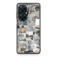 Thumbnail for Huawei Nova 11i Retro Beach Life Θήκη από τη Smartfits με σχέδιο στο πίσω μέρος και μαύρο περίβλημα | Smartphone case with colorful back and black bezels by Smartfits