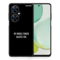 Thumbnail for Θήκη Huawei Nova 11i Salute από τη Smartfits με σχέδιο στο πίσω μέρος και μαύρο περίβλημα | Huawei Nova 11i Salute case with colorful back and black bezels