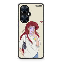 Thumbnail for Huawei Nova 11i Walking Mermaid Θήκη από τη Smartfits με σχέδιο στο πίσω μέρος και μαύρο περίβλημα | Smartphone case with colorful back and black bezels by Smartfits